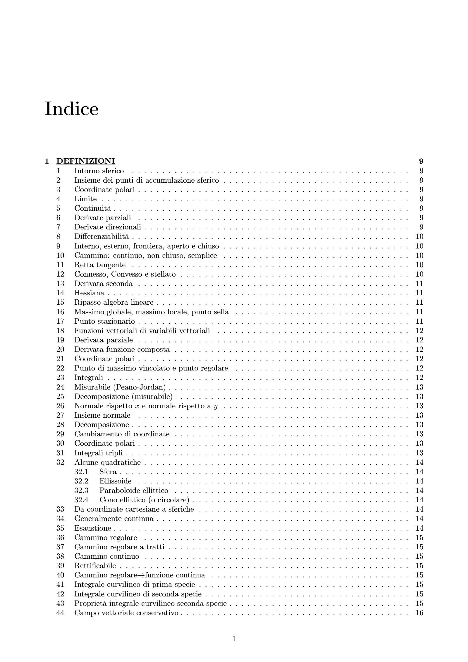 Anteprima degli appunti di Calcolo 2