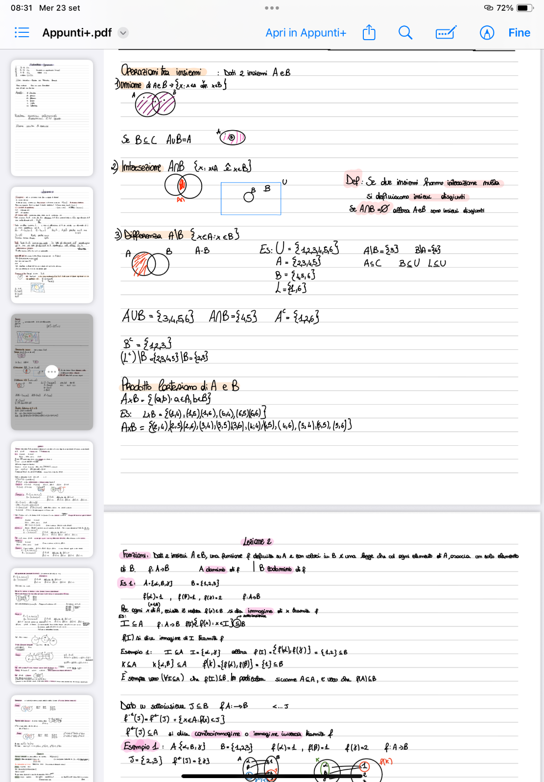 Anteprima degli appunti di Matematica Generale
