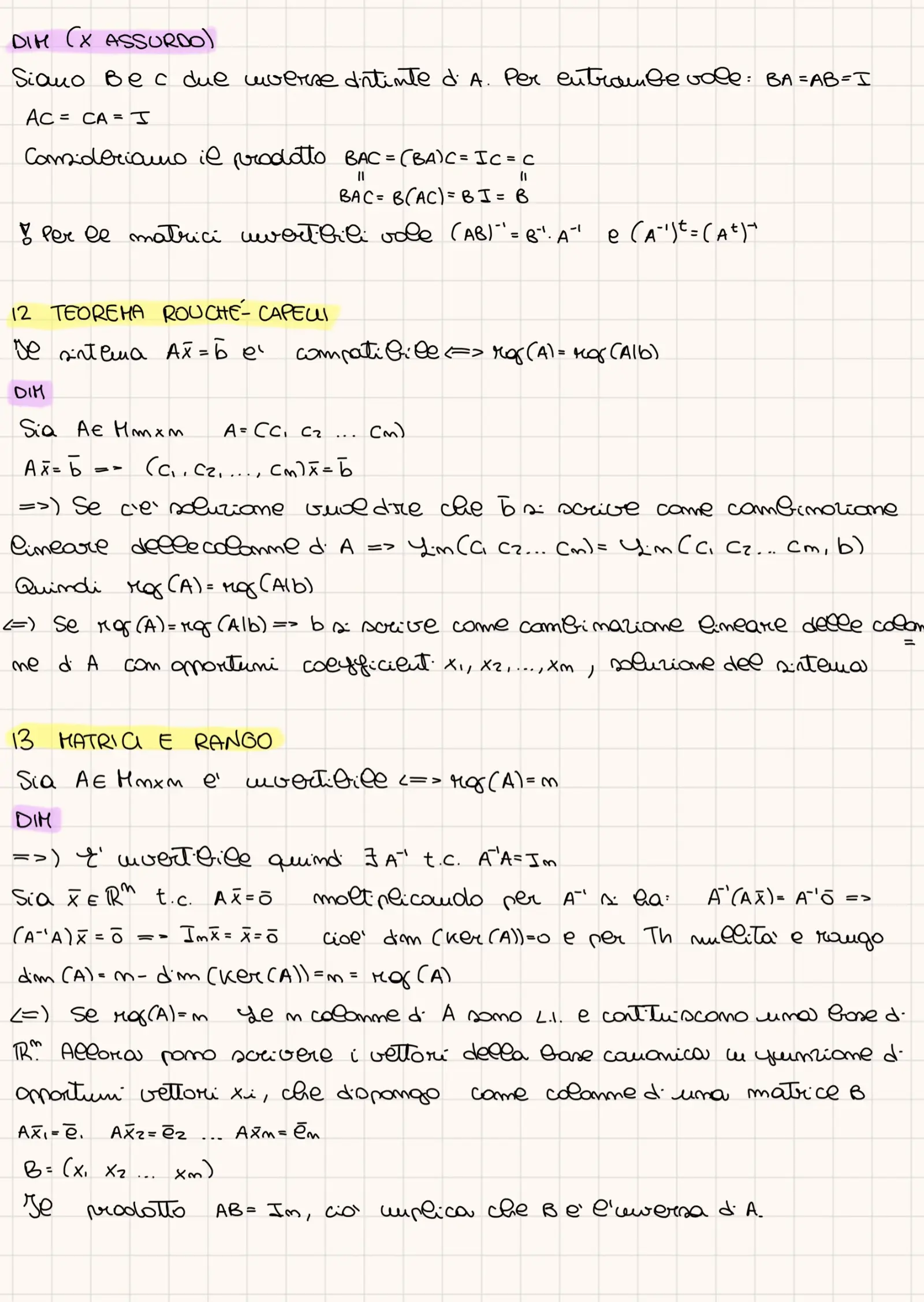 Anteprima degli appunti di Geometria
