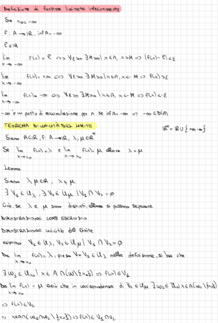 Anteprima degli appunti di Analisi Matematica 1