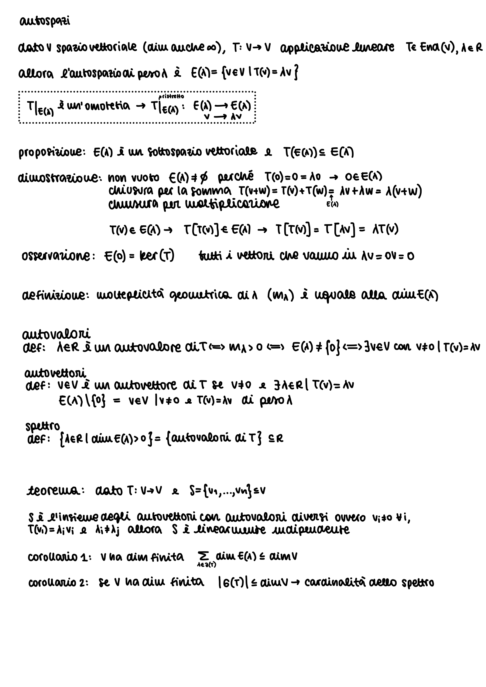Anteprima degli appunti di Geometria