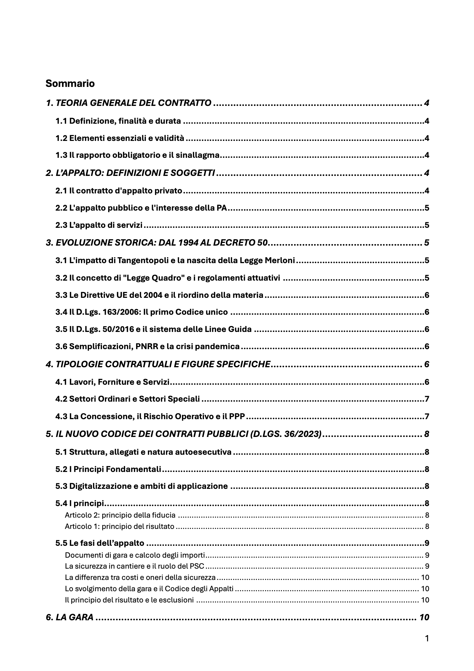 Anteprima degli appunti di Legislazione Delle Opere Pubbliche