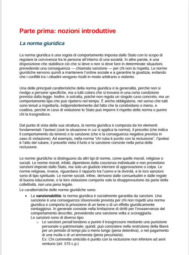 Anteprima degli appunti di Istituzioni Di Diritto Privato