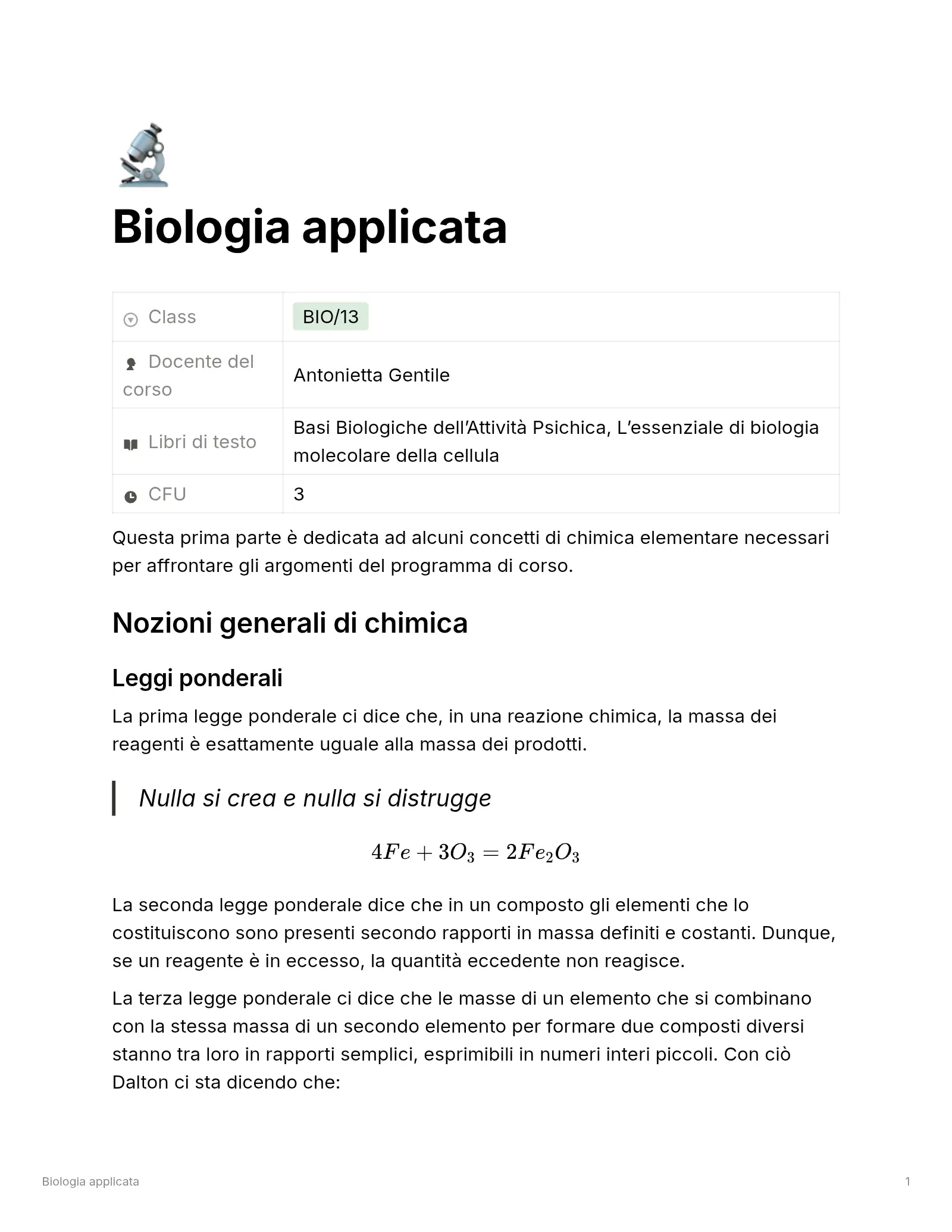 Anteprima degli appunti di Biologia E Fisiologia Di Interesse Psicologico