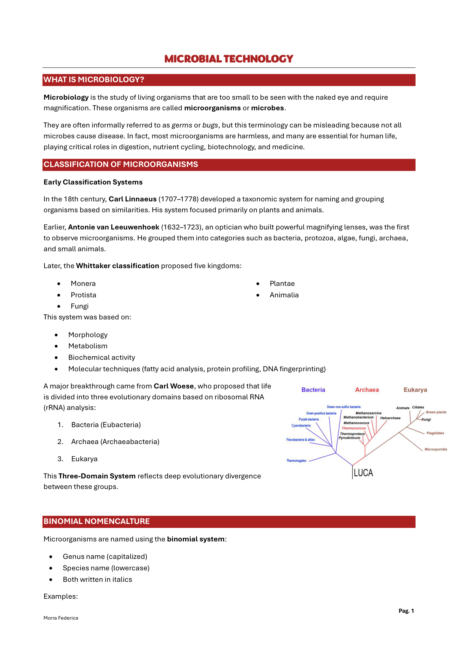 Anteprima degli appunti di Microbial Technologies