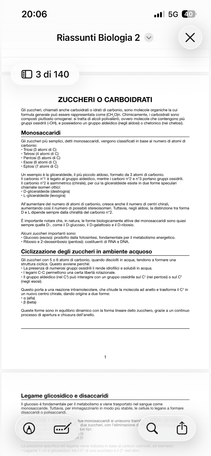Anteprima degli appunti di Fondamenti Biologici E Fisiologici Dell'attivita' Psichica
