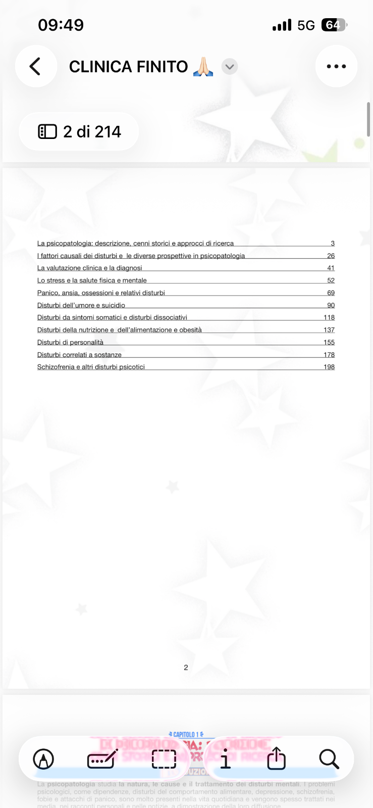 Anteprima degli appunti di Psicologia E Psicofisiologia Clinica: Teoria E Metodi