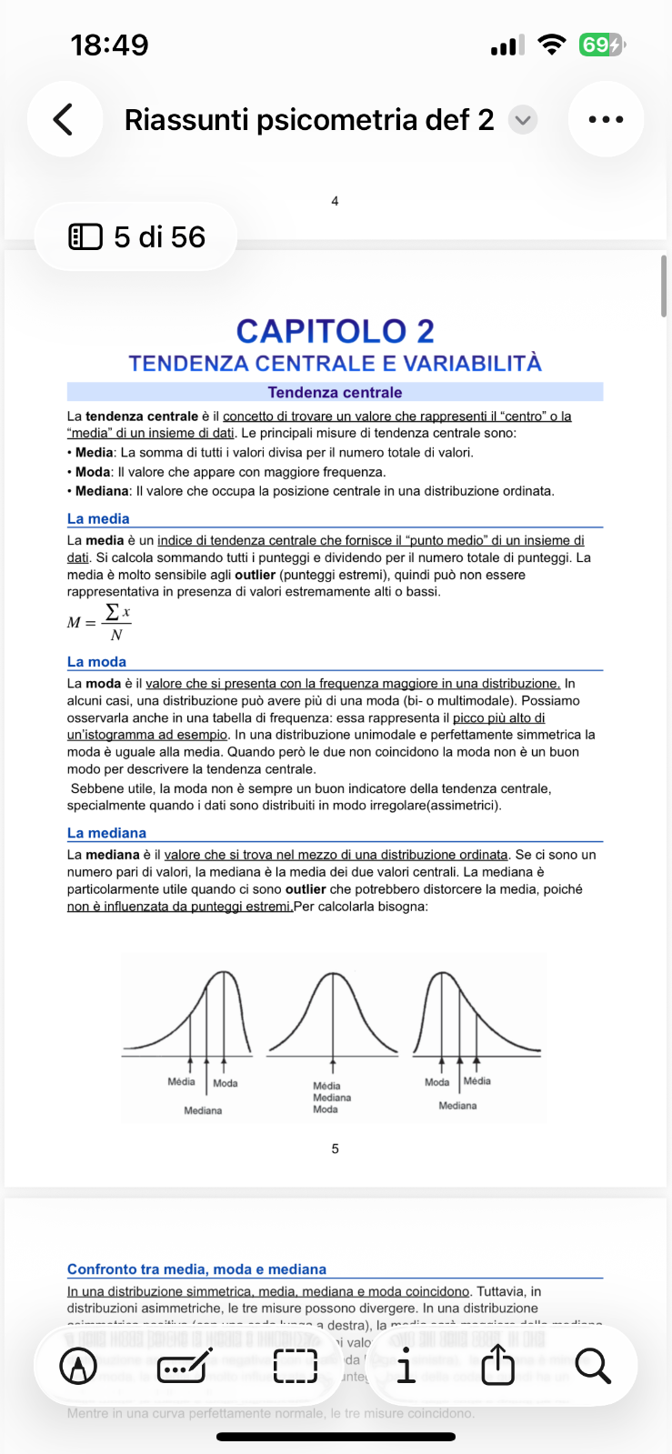 Anteprima degli appunti di Psicometria