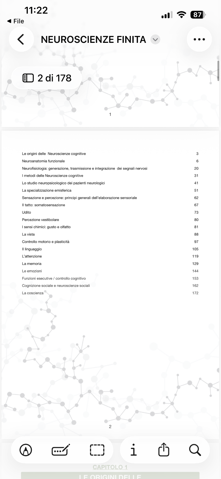 Anteprima degli appunti di Neuroscienze Cognitive