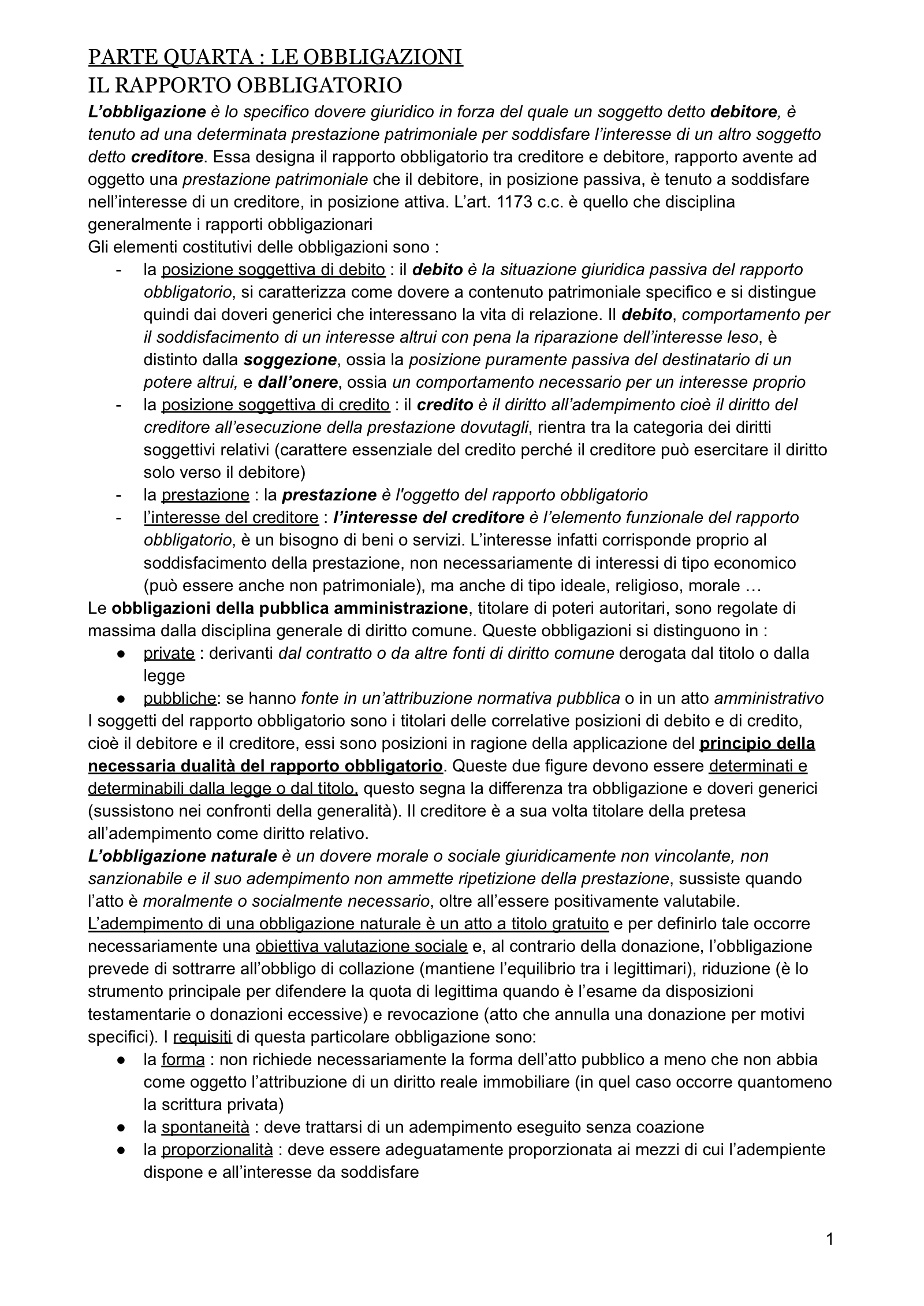 Anteprima degli appunti di Istituzioni Di Diritto Privato