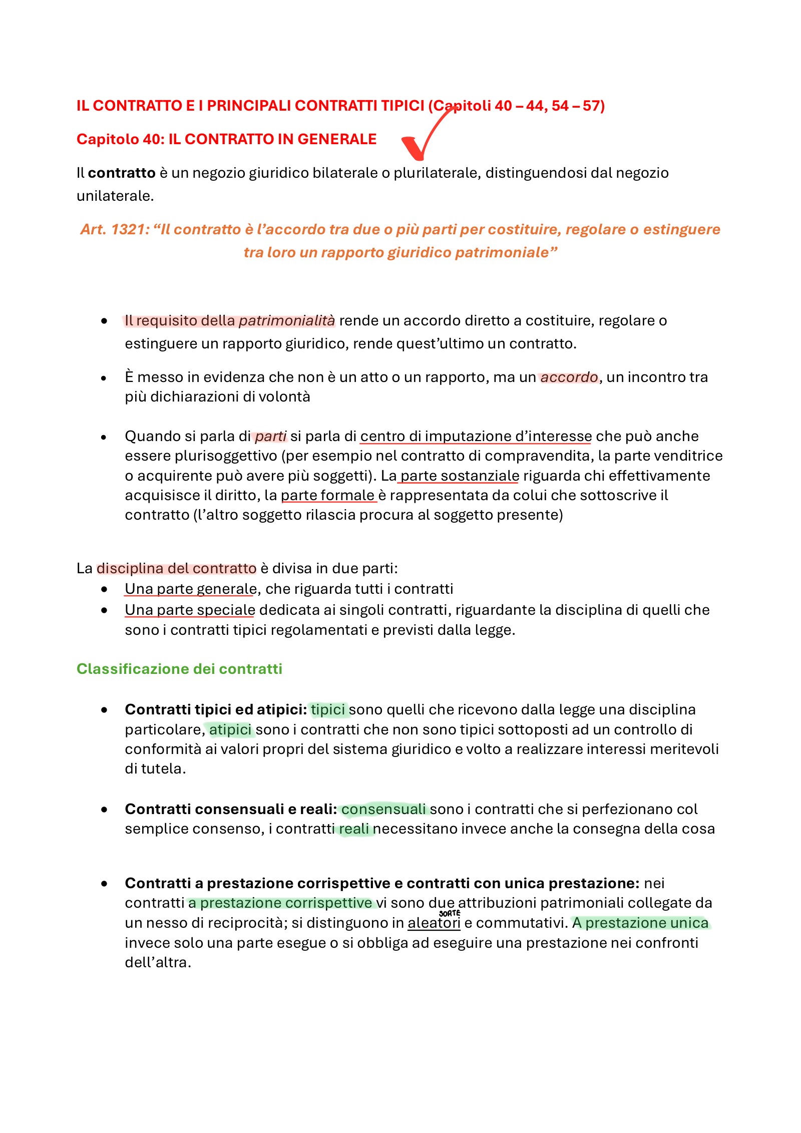 Anteprima degli appunti di Istituzioni Di Diritto Privato