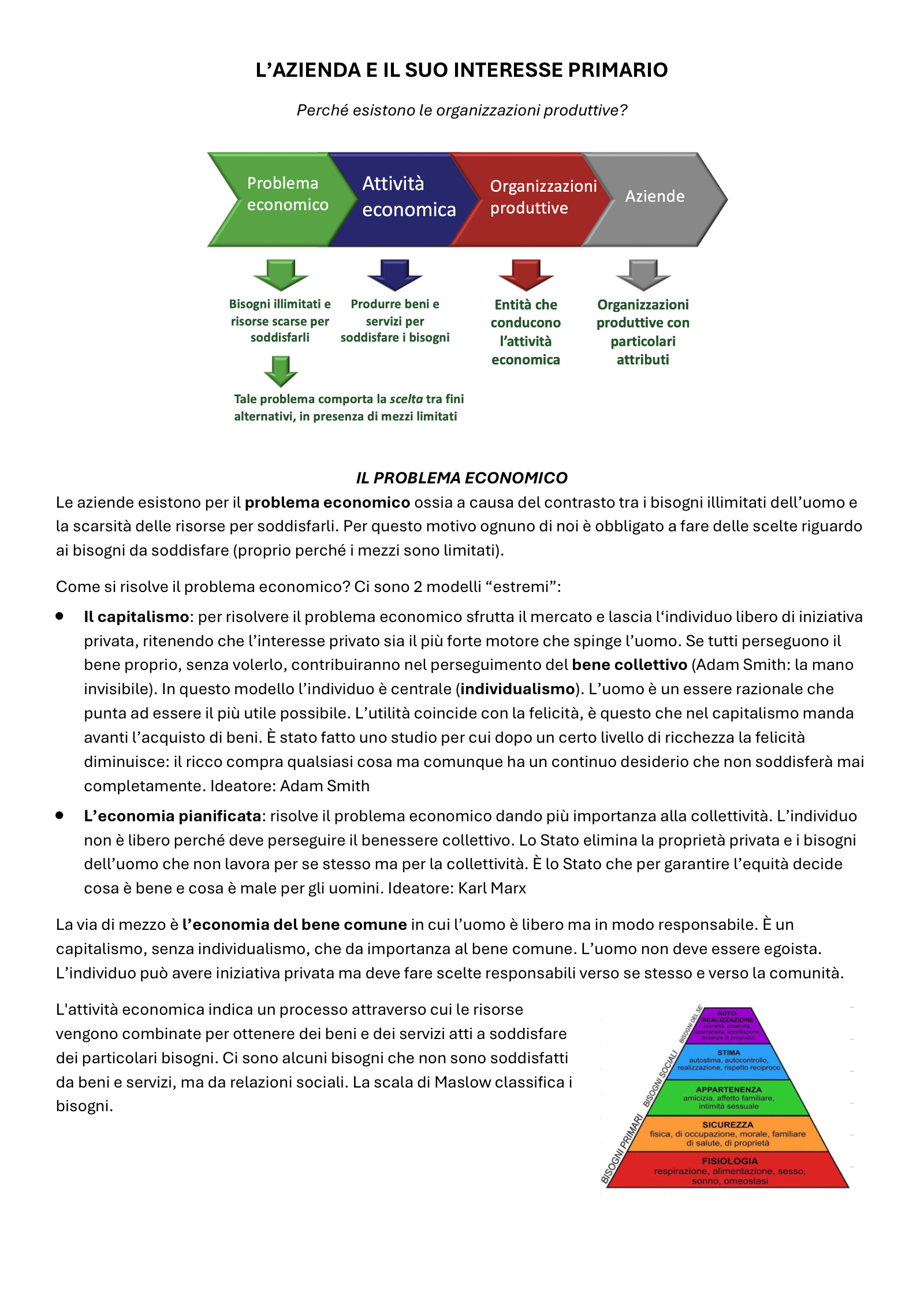 Anteprima degli appunti di Economia Aziendale