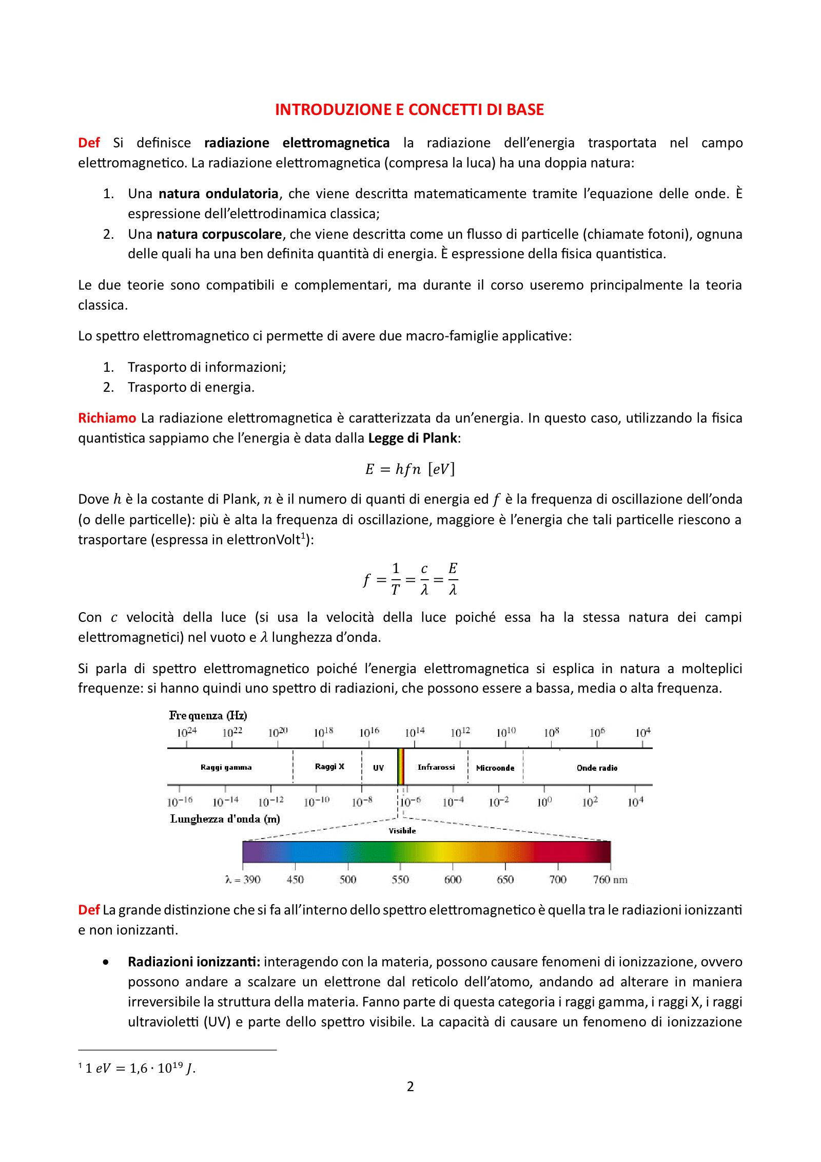 Anteprima degli appunti di Campi Elettromagnetici