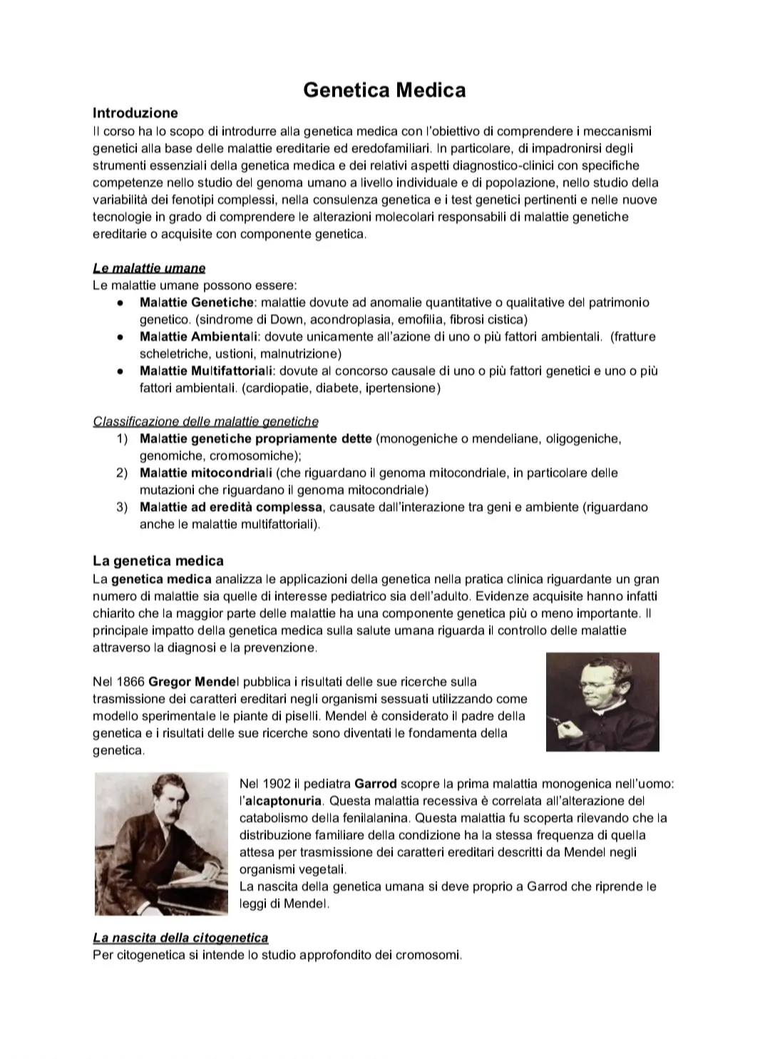Anteprima degli appunti di Bioinformatica E Genetica Medica