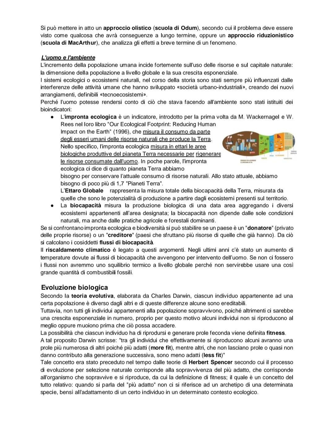 Anteprima degli appunti di Ecologia