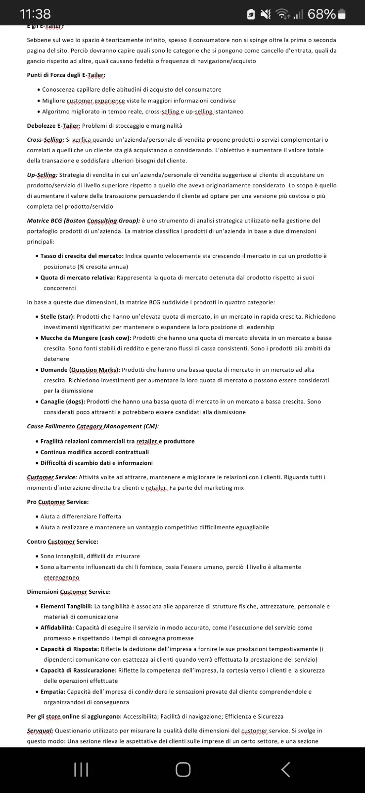 Anteprima degli appunti di Economia E Gestione Delle Imprese Commerciali