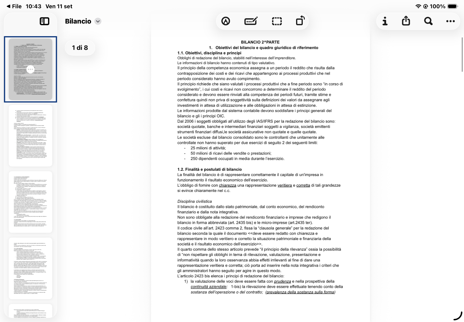 Anteprima degli appunti di Contabilita' E Bilancio