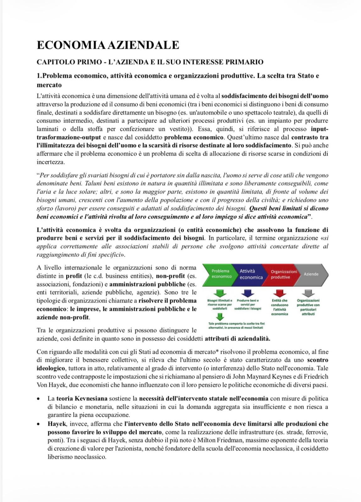 Anteprima degli appunti di Economia Aziendale