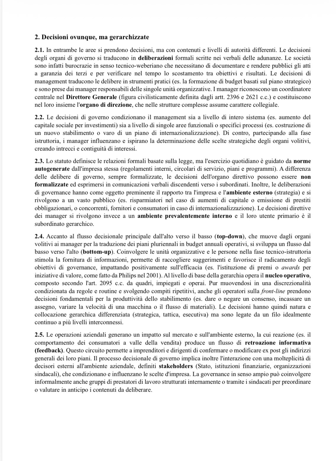 Anteprima degli appunti di Economia E Gestione Delle Imprese