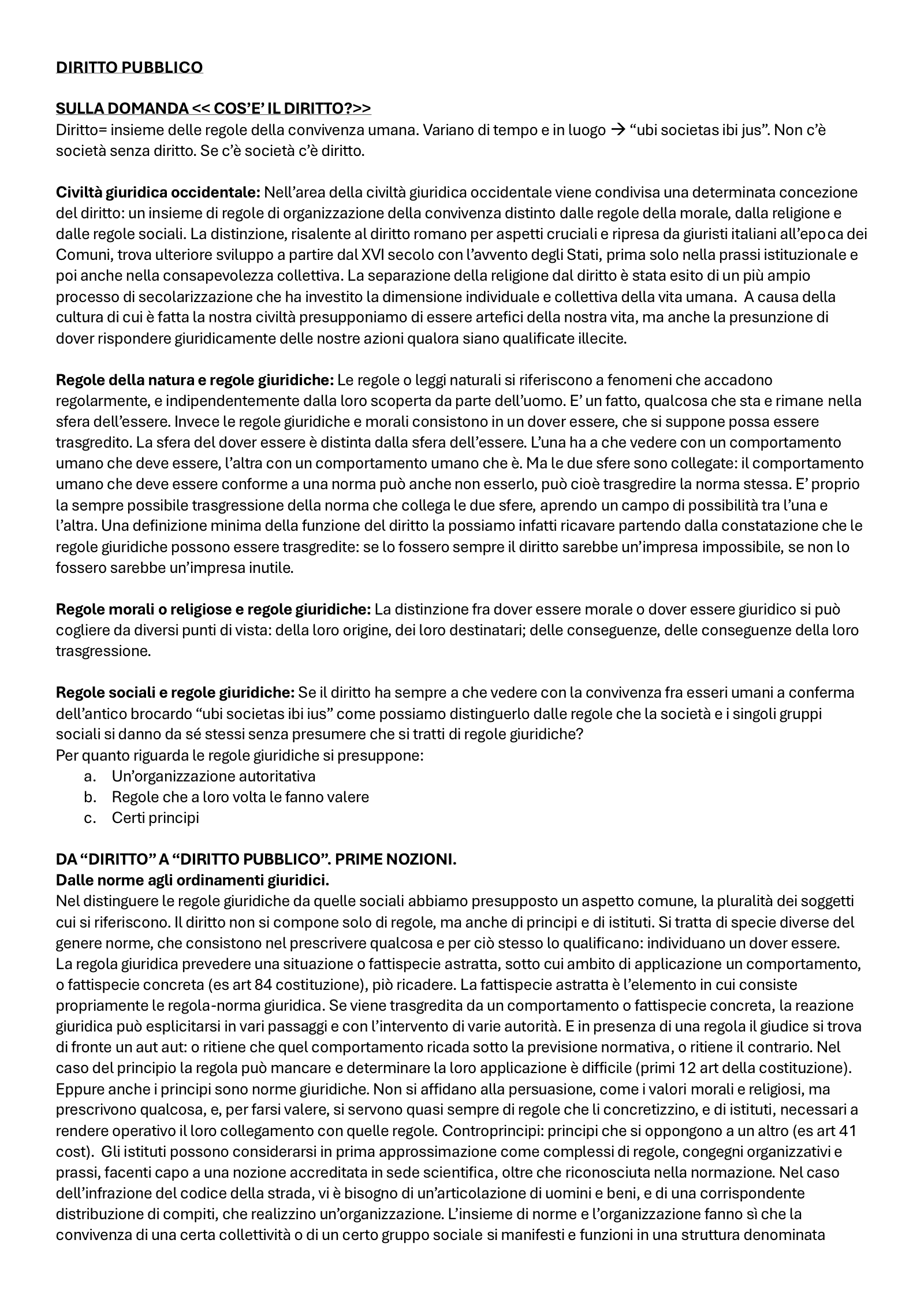Anteprima degli appunti di Istituzioni Di Diritto Pubblico