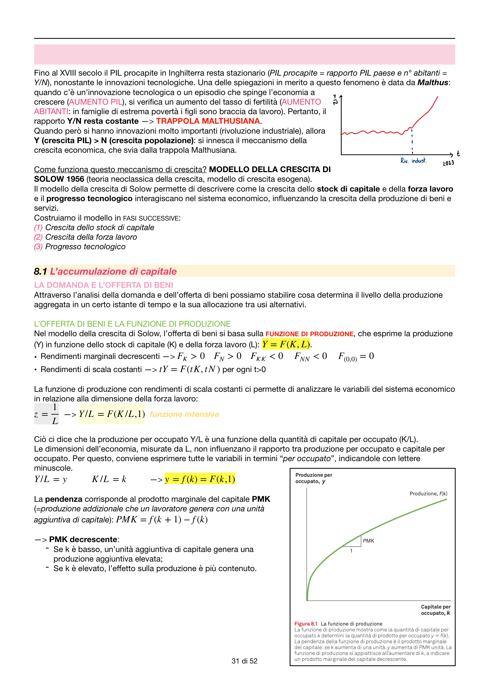 Anteprima degli appunti di Macroeconomia
