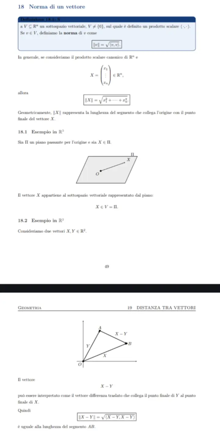 Anteprima degli appunti di Geometria