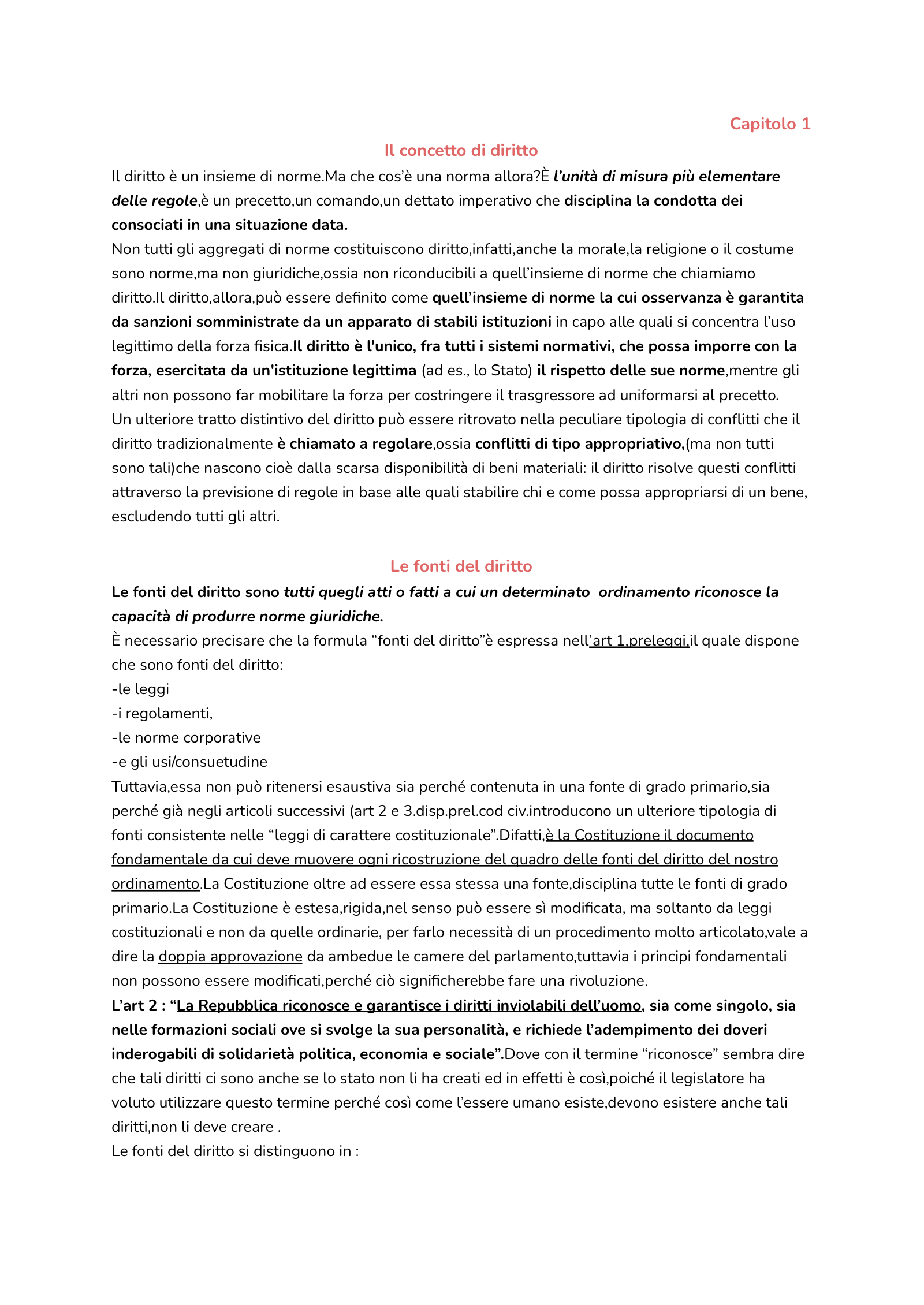 Anteprima degli appunti di Istituzioni Di Diritto Privato