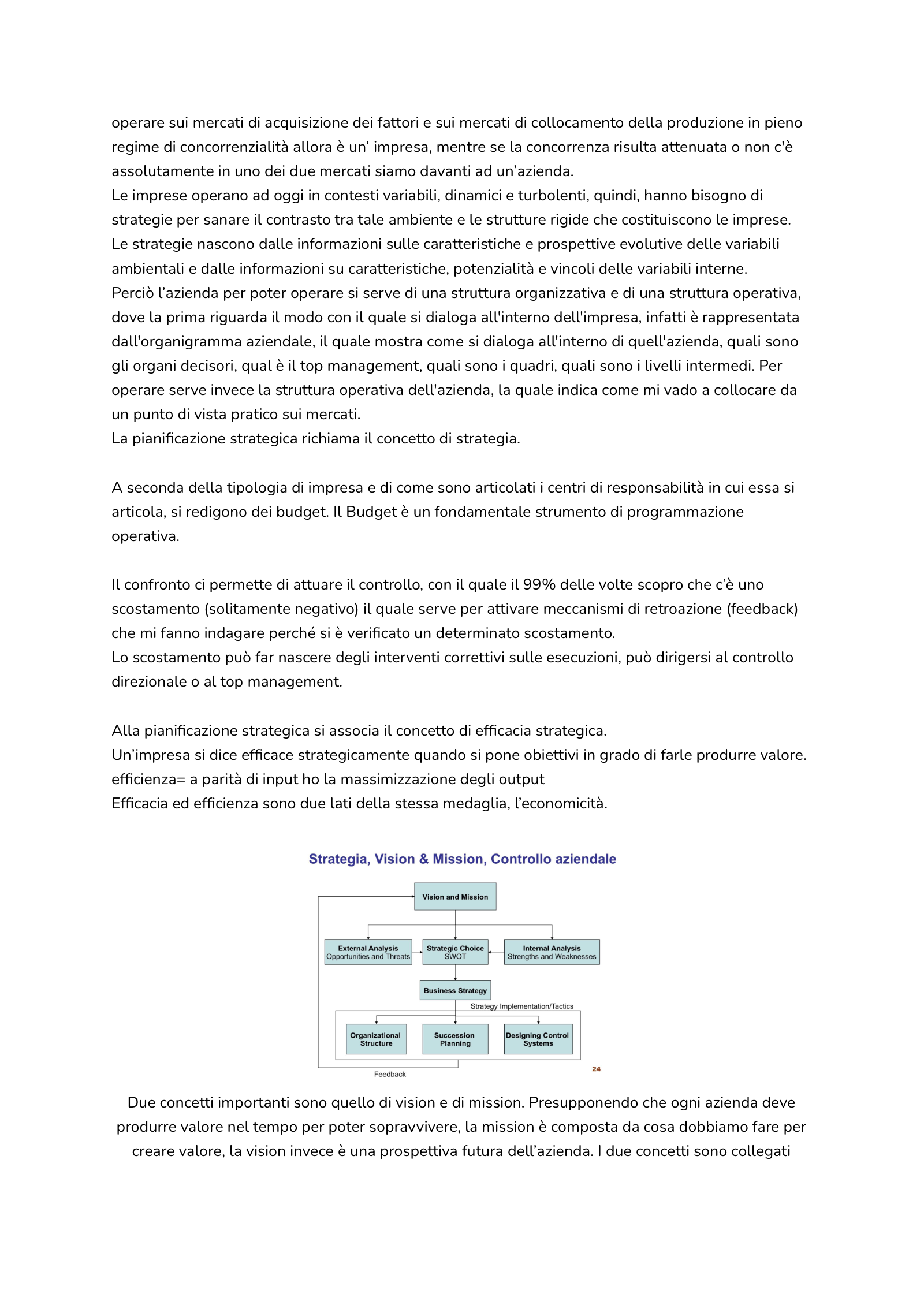 Anteprima degli appunti di Programmazione E Controllo Di Gestione
